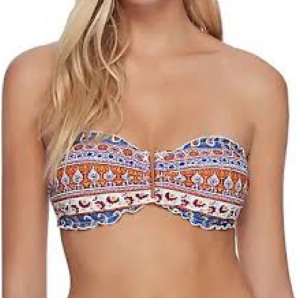 Body glove NWT paisley bikini swimsuit top size medium m